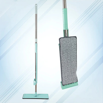 Multi-Surface Flat Mop: 360° Rotation for Hardwood, Tile, and Walls