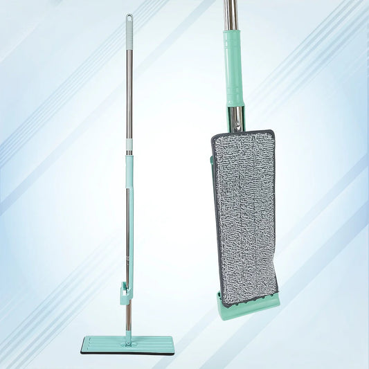 Multi-Surface Flat Mop: 360° Rotation for Hardwood, Tile, and Walls