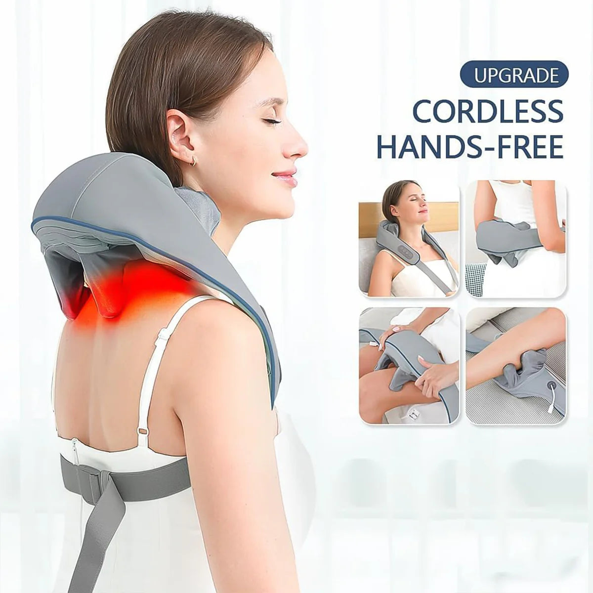 Portable Deep Tissue Neck & Shoulder Massager (Rechargeable)