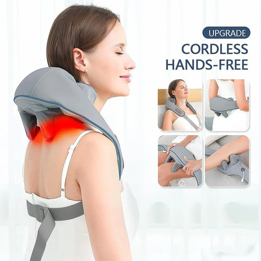 Portable Deep Tissue Neck & Shoulder Massager (Rechargeable)