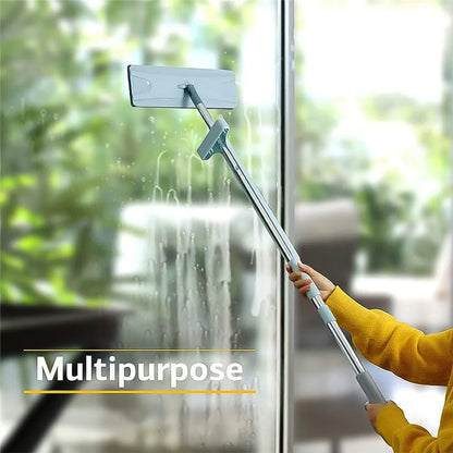 Multi-Surface Flat Mop: 360° Rotation for Hardwood, Tile, and Walls