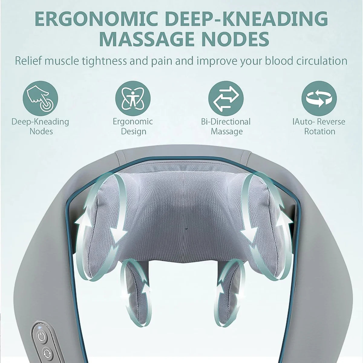 Portable Deep Tissue Neck & Shoulder Massager (Rechargeable)